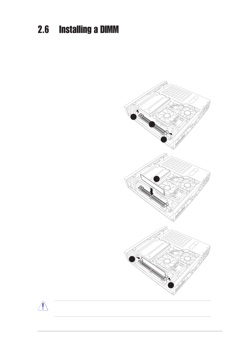 6 installing a dimm | Asus DiGiMatrix User Manual | Page 27 / 158