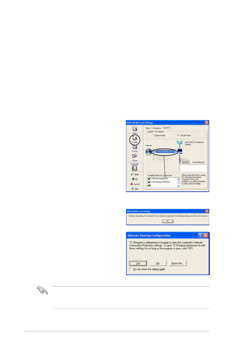 Internet connection sharing (ics) | Asus DiGiMatrix User Manual | Page 98 / 158