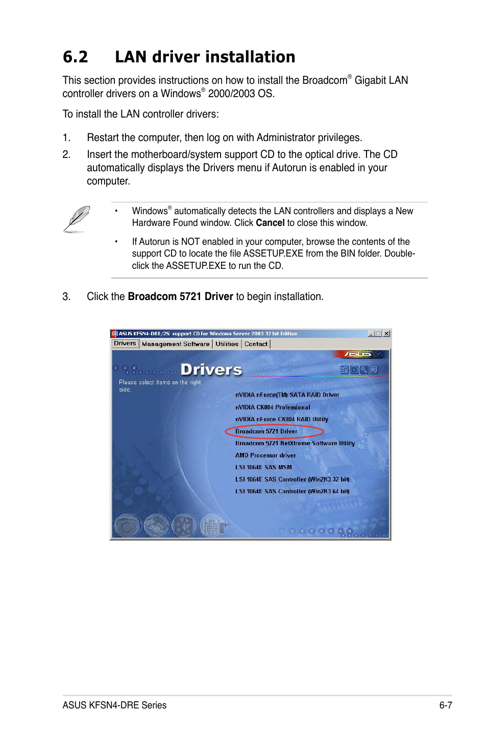 2 lan driver installation | Asus KFSN4-DRE/SAS User Manual | Page 131 / 144