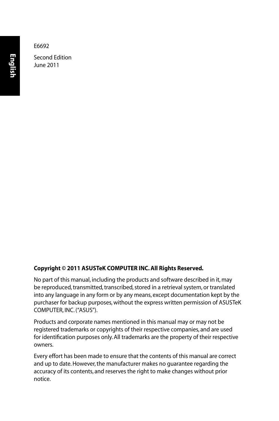 English | Asus EB1021 User Manual | Page 2 / 40