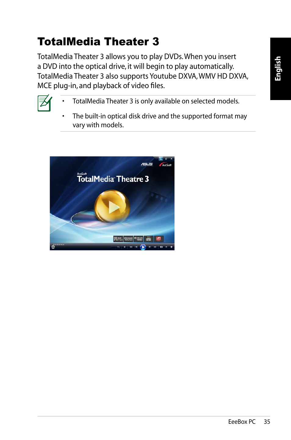 Totalmedia theater 3 | Asus EB1021 User Manual | Page 35 / 40