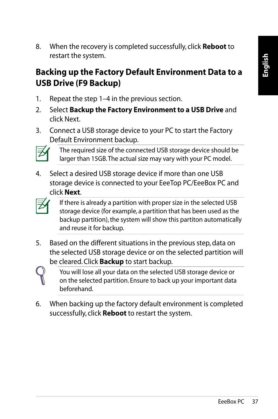 Asus EB1021 User Manual | Page 37 / 40