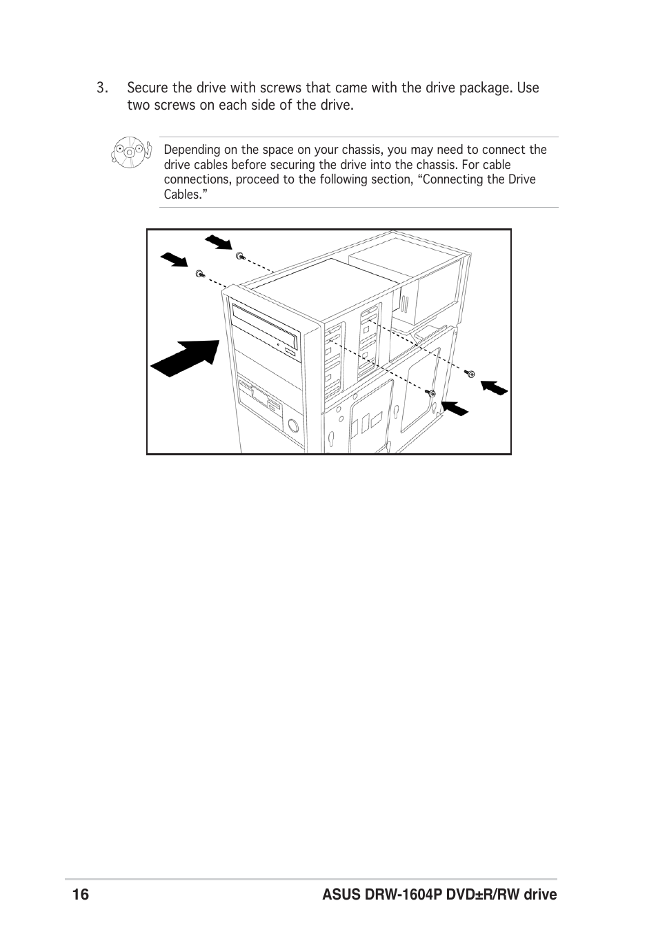 Asus DRW-1604P User Manual | Page 16 / 24