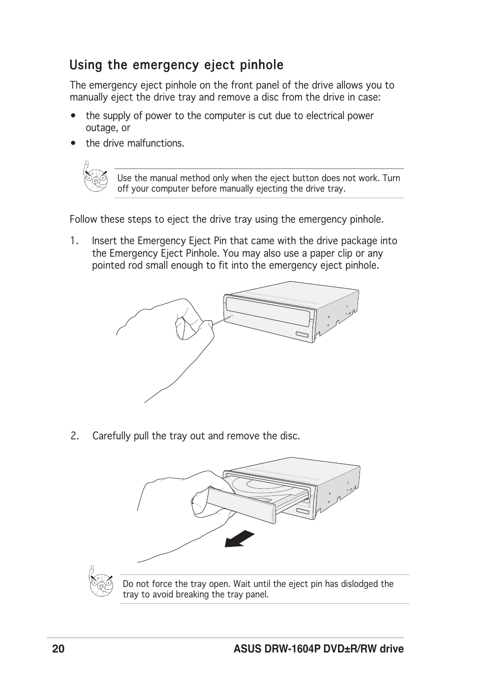 Asus DRW-1604P User Manual | Page 20 / 24