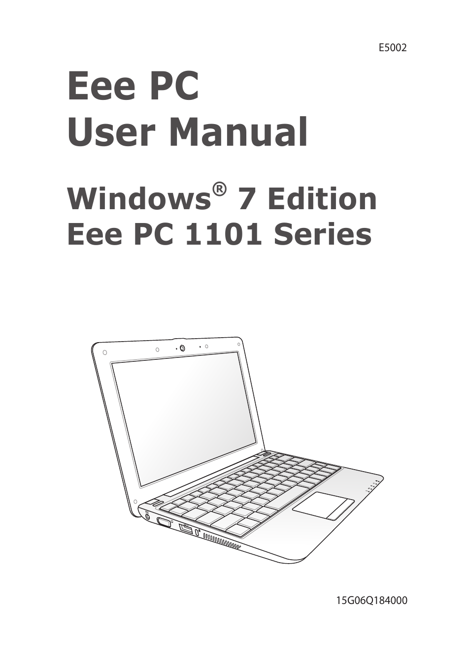 Asus Eee PC 1101HA User Manual | 50 pages