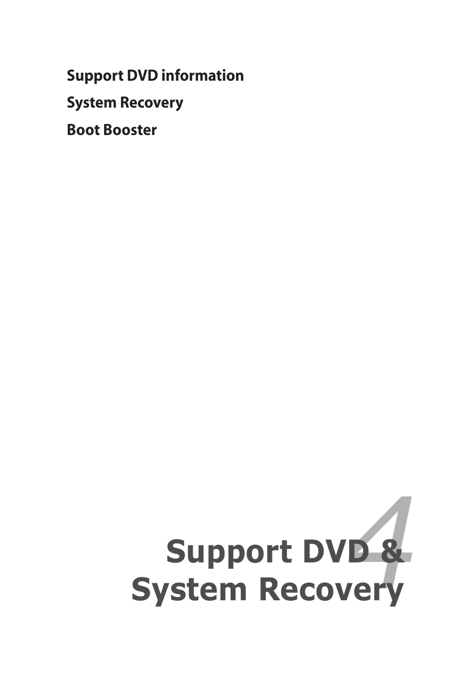 Support dvd & system recovery | Asus Eee PC 1101HA User Manual | Page 33 / 50