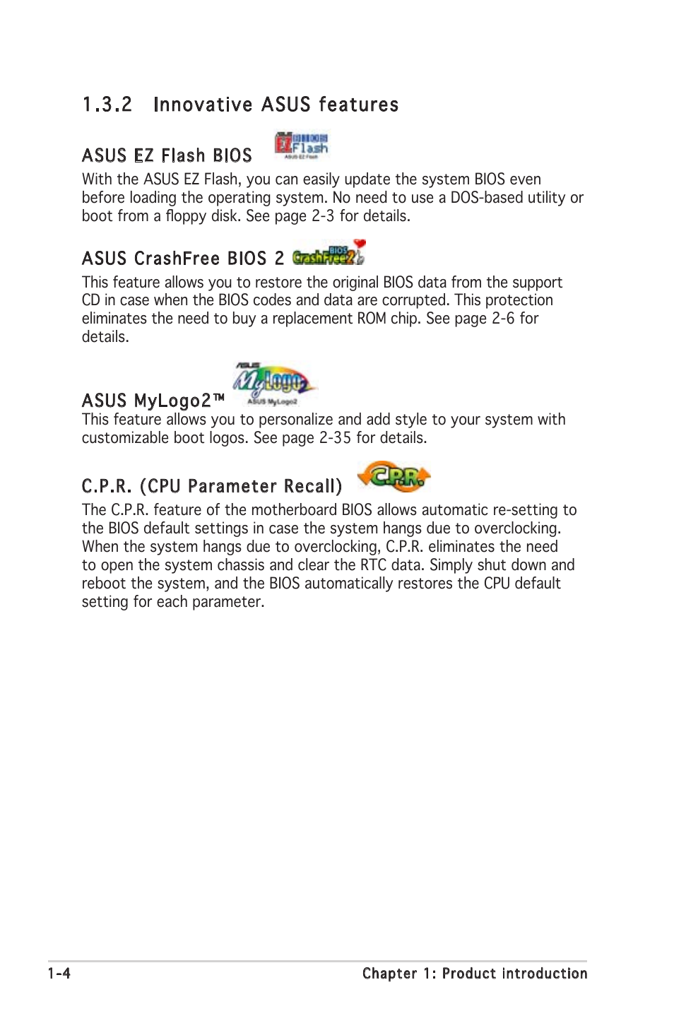 2 innovative asus features | Asus K8N-VM User Manual | Page 14 / 84