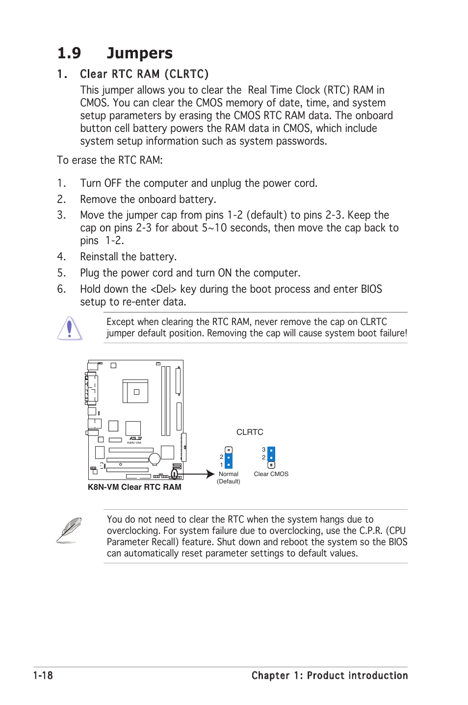 9 jumpers | Asus K8N-VM User Manual | Page 28 / 84