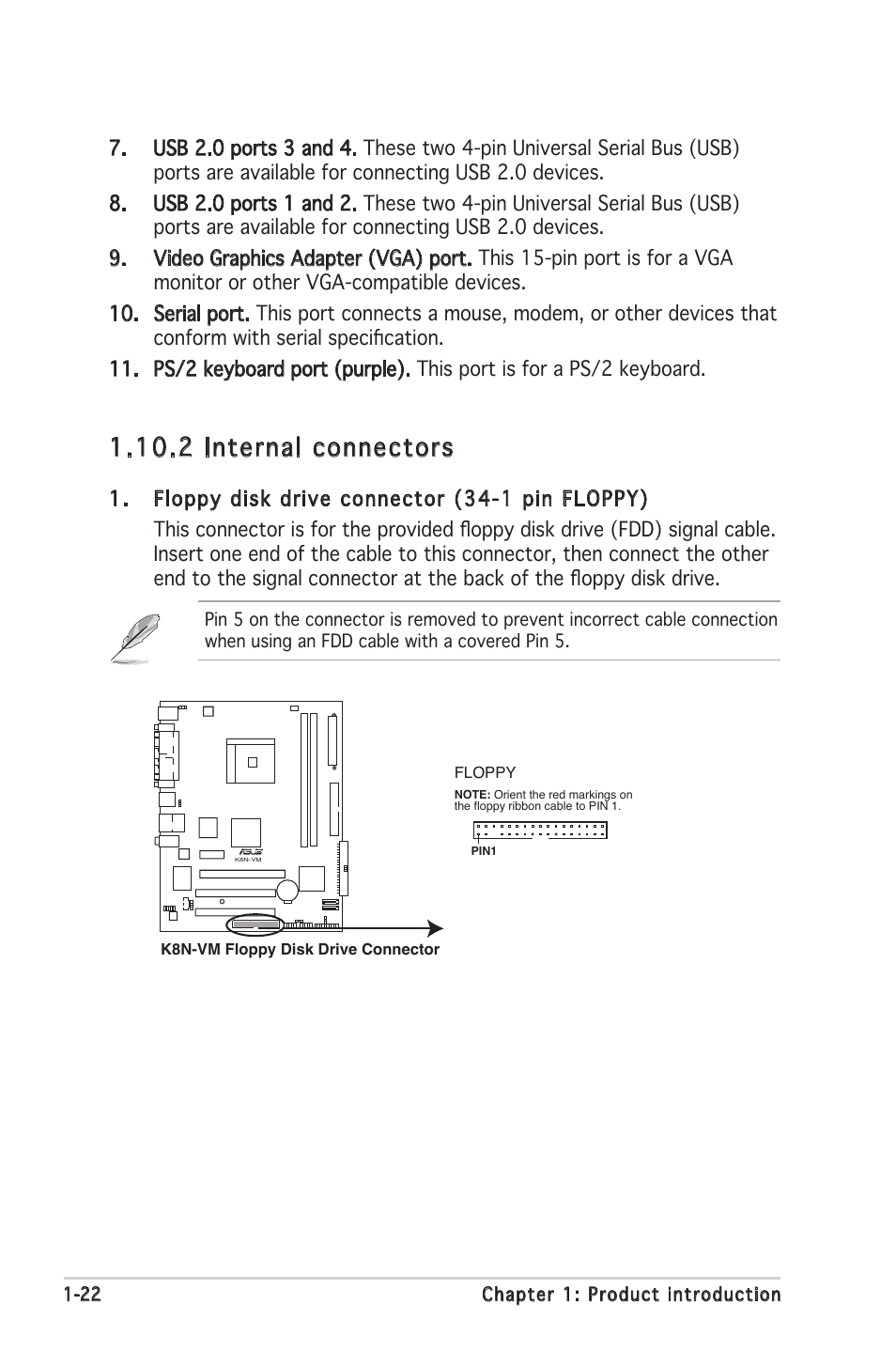 2 internal connectors | Asus K8N-VM User Manual | Page 32 / 84