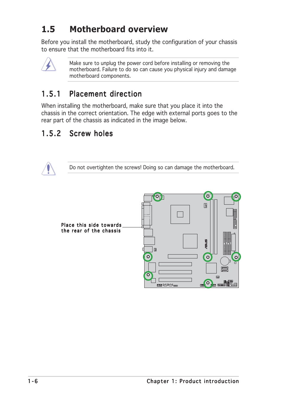 5 motherboard overview | Asus P5S800-VM User Manual | Page 18 / 84