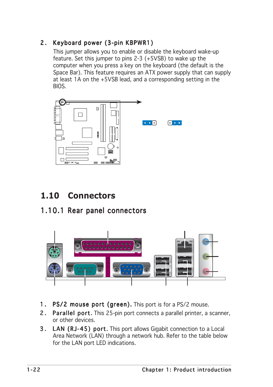 10 connectors | Asus P5S800-VM User Manual | Page 34 / 84