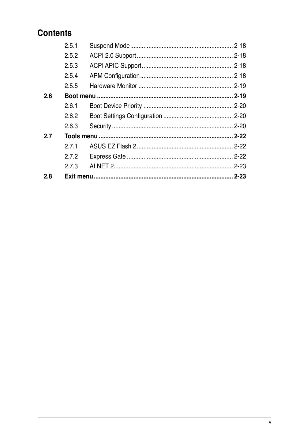 Asus P5QL-EM User Manual | Page 5 / 64