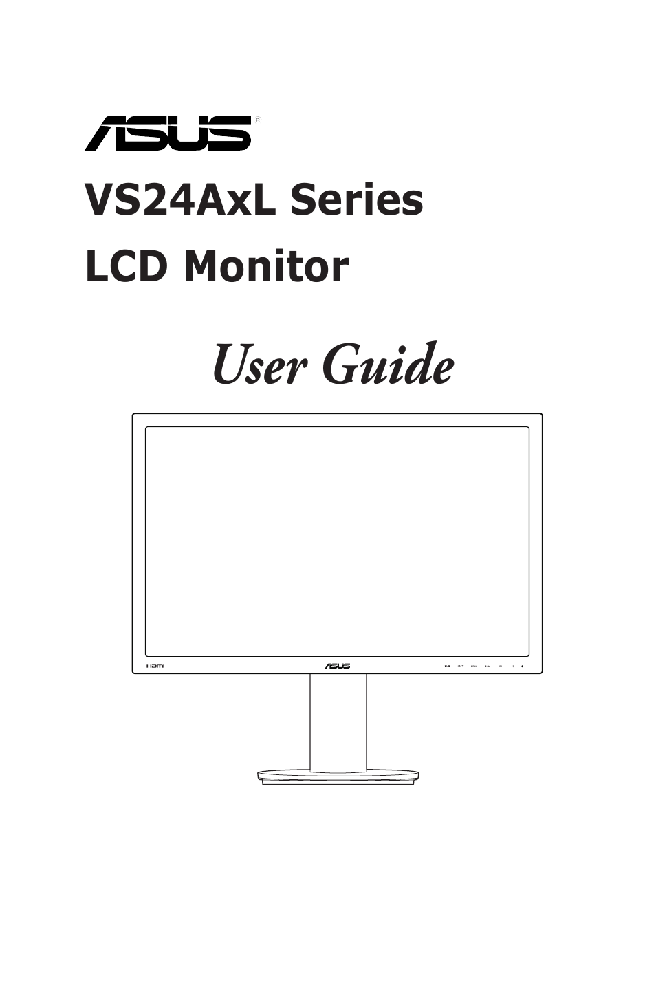 Asus VS24AHL User Manual | 26 pages