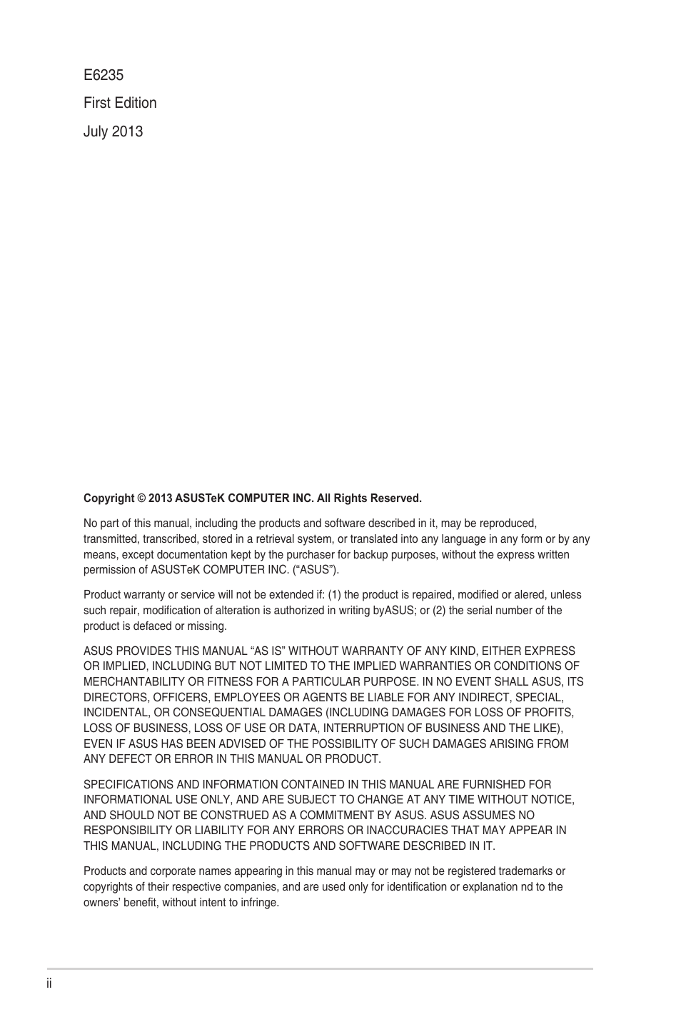 Asus VS24AHL User Manual | Page 2 / 26