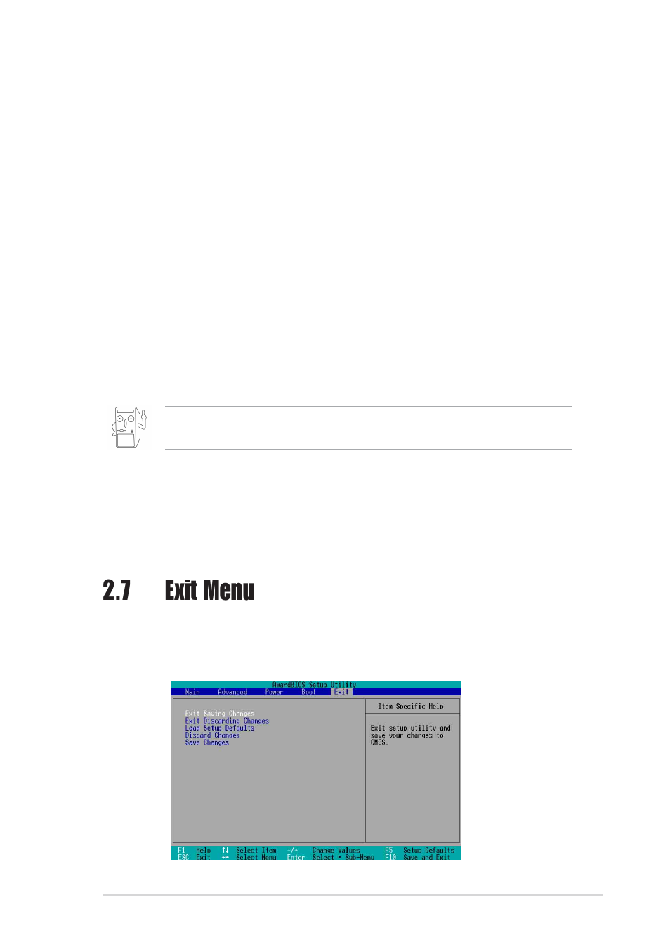 7 exit menu | Asus P4SGL-MX User Manual | Page 54 / 64