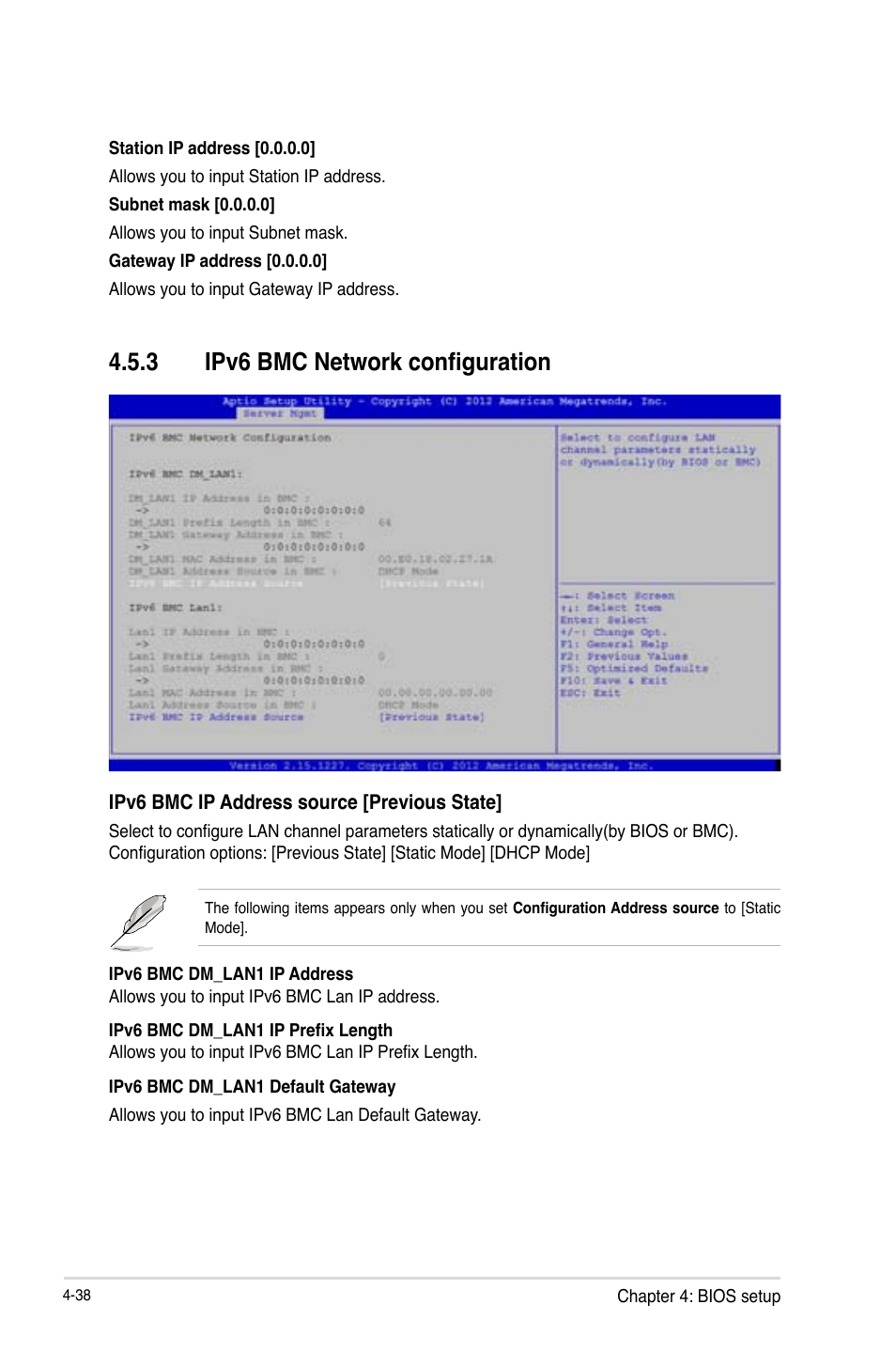 Ipv6 bmc network configuration -38, 3 ipv6 bmc network configuration | Asus Z9PE-D16-10G/DUAL User Manual | Page 106 / 202