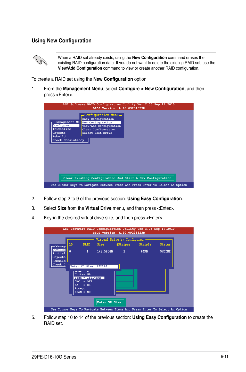 Using new configuration | Asus Z9PE-D16-10G/DUAL User Manual | Page 129 / 202