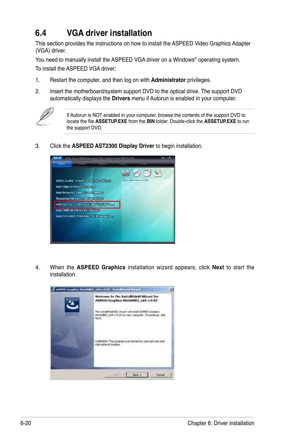 Vga driver installation -20, 4 vga driver installation | Asus Z9PE-D16-10G/DUAL User Manual | Page 176 / 202