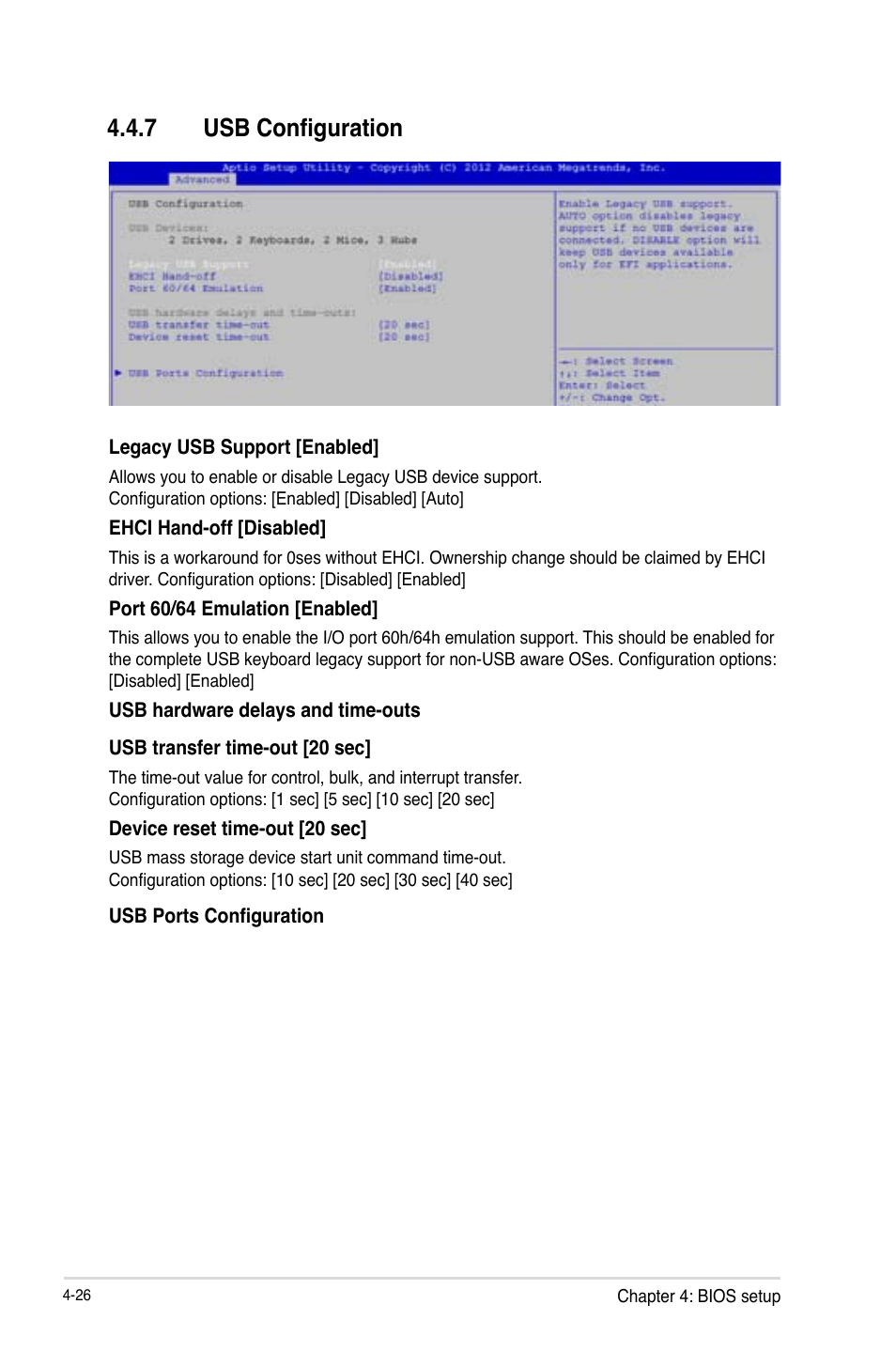 Usb configuration -26, 7 usb configuration | Asus Z9PE-D16-10G/DUAL User Manual | Page 94 / 202