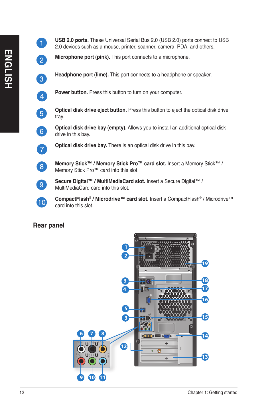 En g lis h en g li sh en g lis h en g li sh | Asus CM6830 User Manual | Page 12 / 72