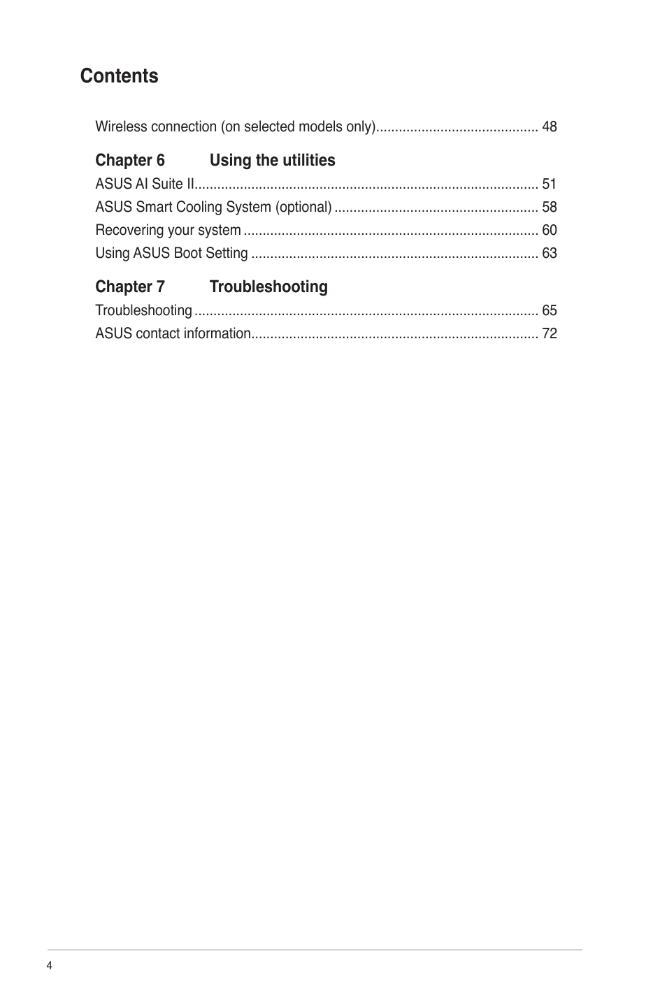 Asus CM6830 User Manual | Page 4 / 72