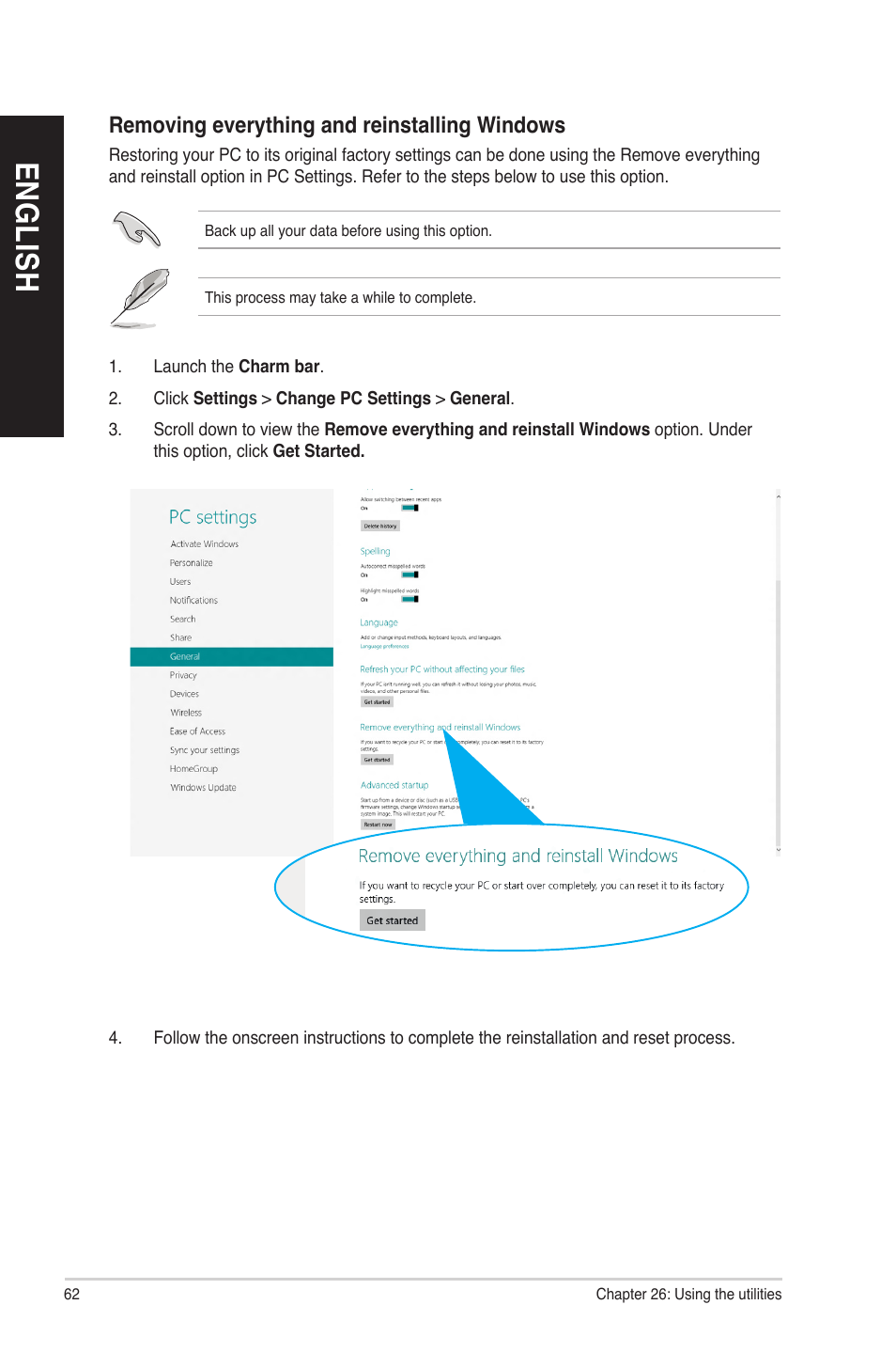 En g lis h en g li sh en g lis h en g li sh | Asus CM6830 User Manual | Page 62 / 72