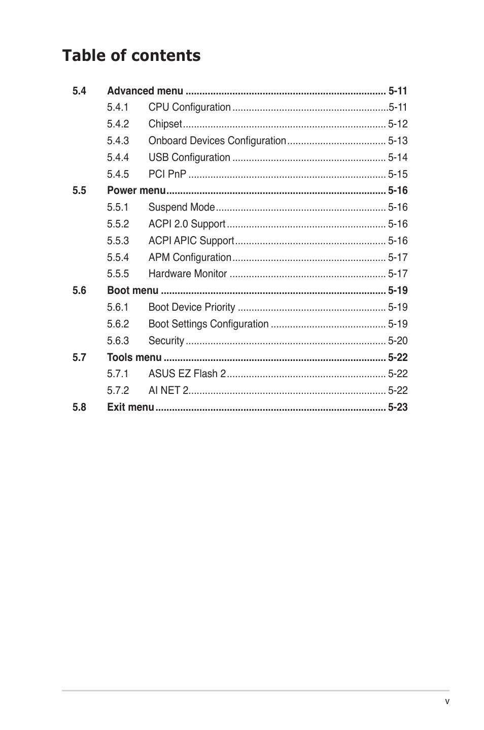 Asus G1-P5G43 User Manual | Page 5 / 78