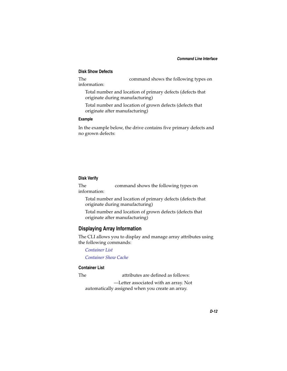 Displaying array information, Displaying array information d-12 | Asus Adaptec 2025 ZCR User Manual | Page 117 / 169