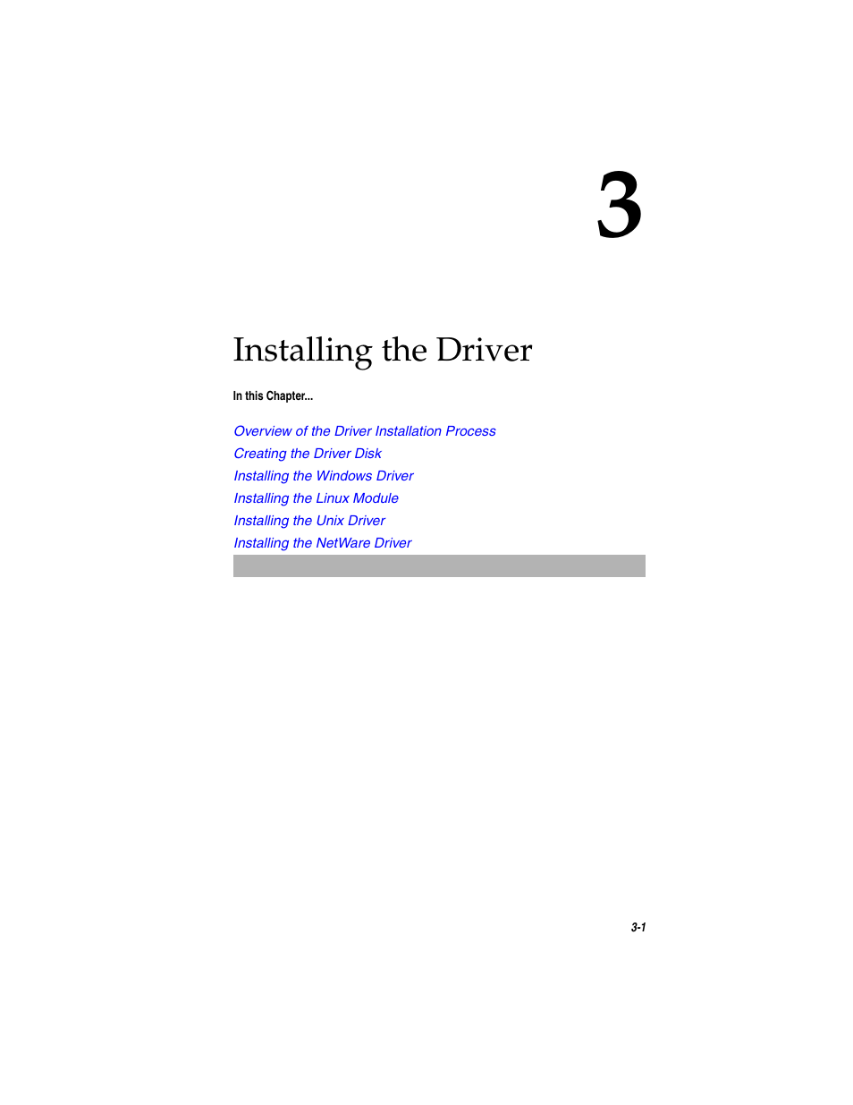 Installing the driver, Chapter 3 | Asus Adaptec 2025 ZCR User Manual | Page 38 / 169