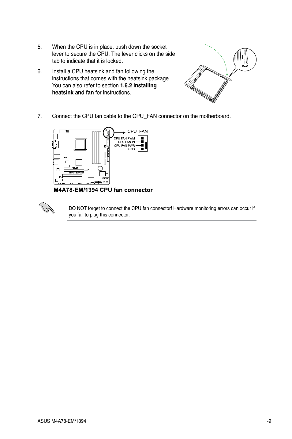 Asus M4A78-EM/1394 User Manual | Page 21 / 62