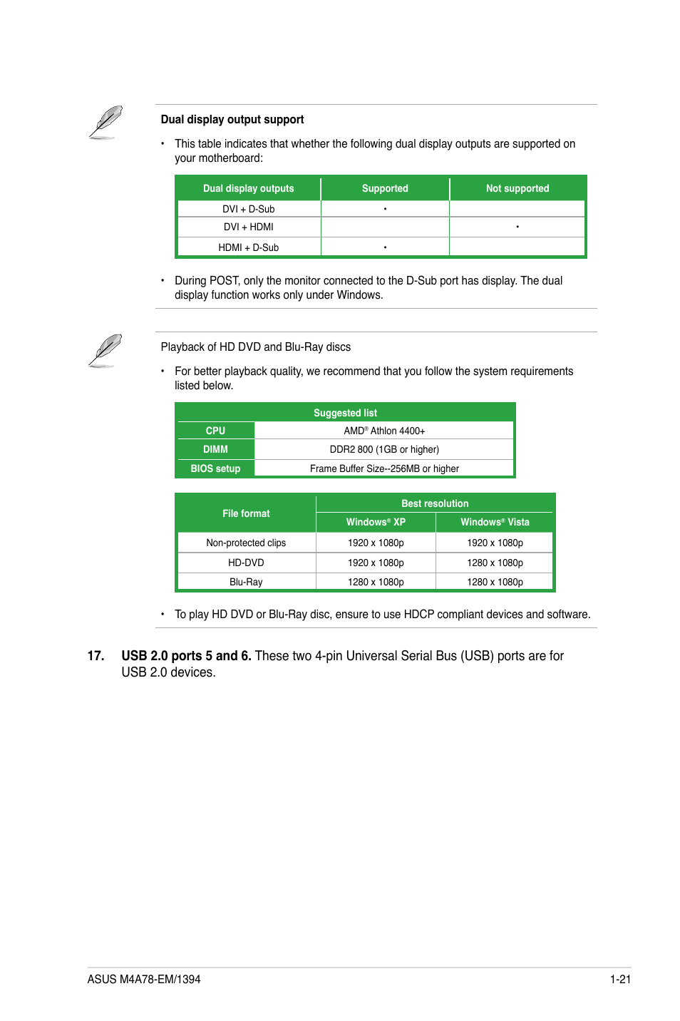 Asus M4A78-EM/1394 User Manual | Page 33 / 62