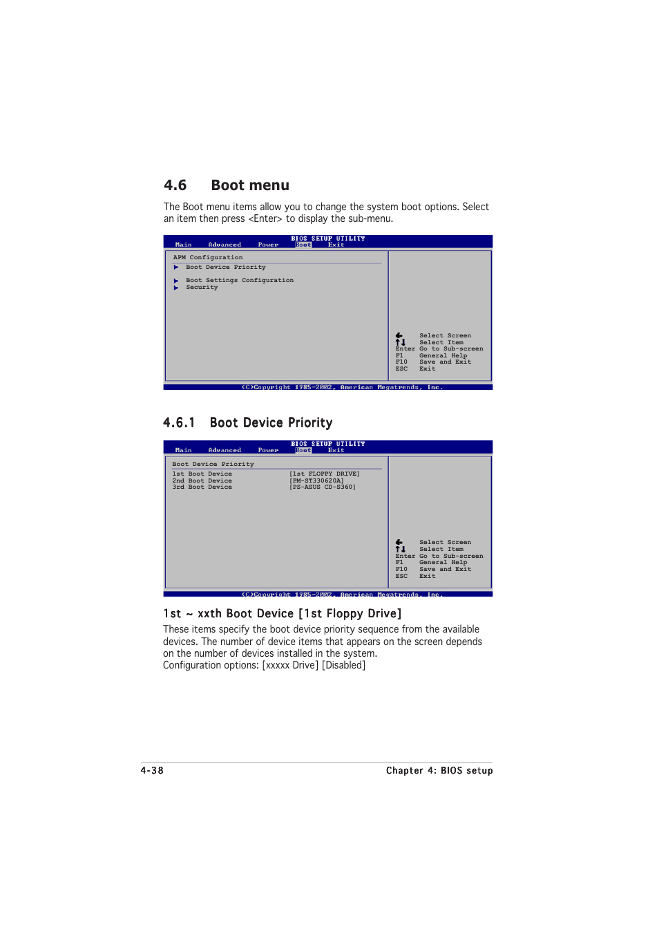 6 boot menu | Asus P5LD2-V User Manual | Page 100 / 144