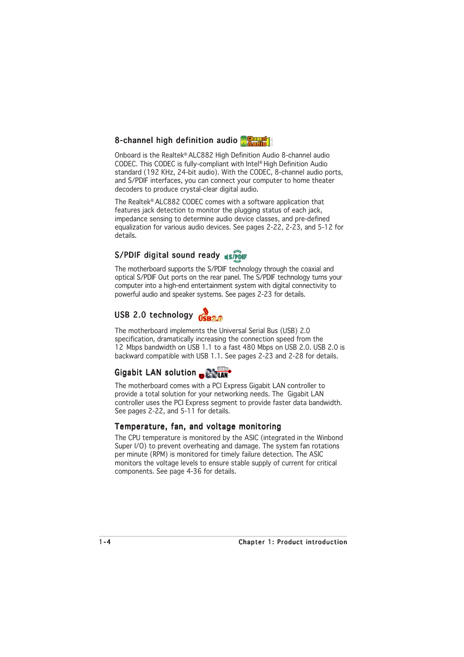 Asus P5LD2-V User Manual | Page 20 / 144