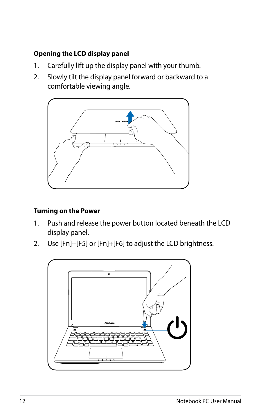 Asus R401JV User Manual | Page 12 / 118