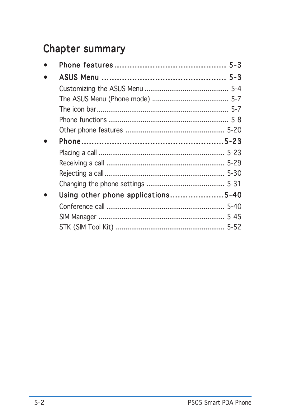 Chapter summary | Asus P505 User Manual | Page 102 / 326