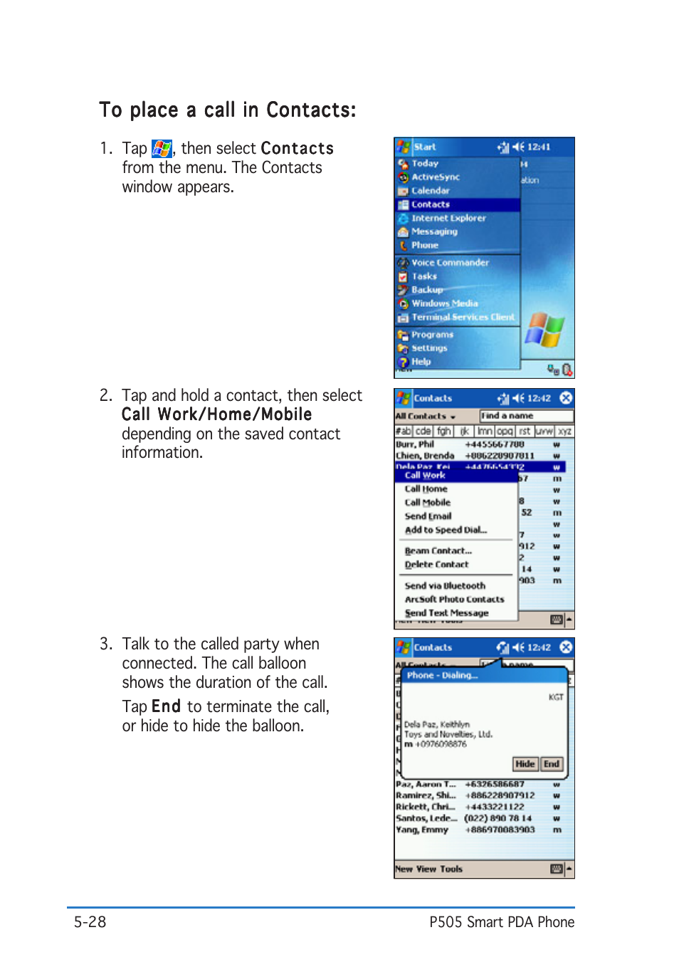 Asus P505 User Manual | Page 128 / 326