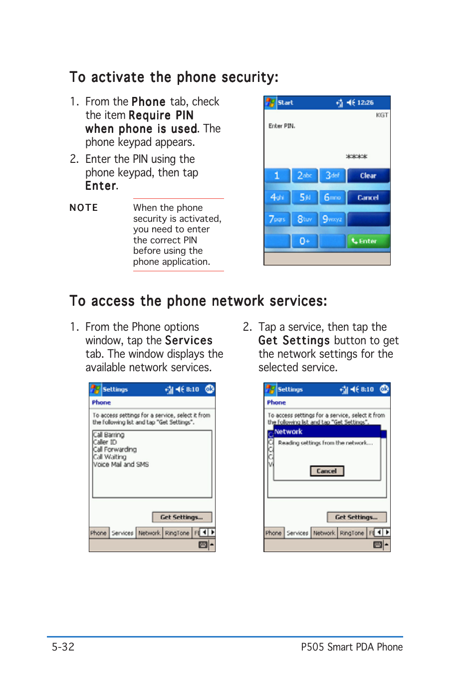 Asus P505 User Manual | Page 132 / 326