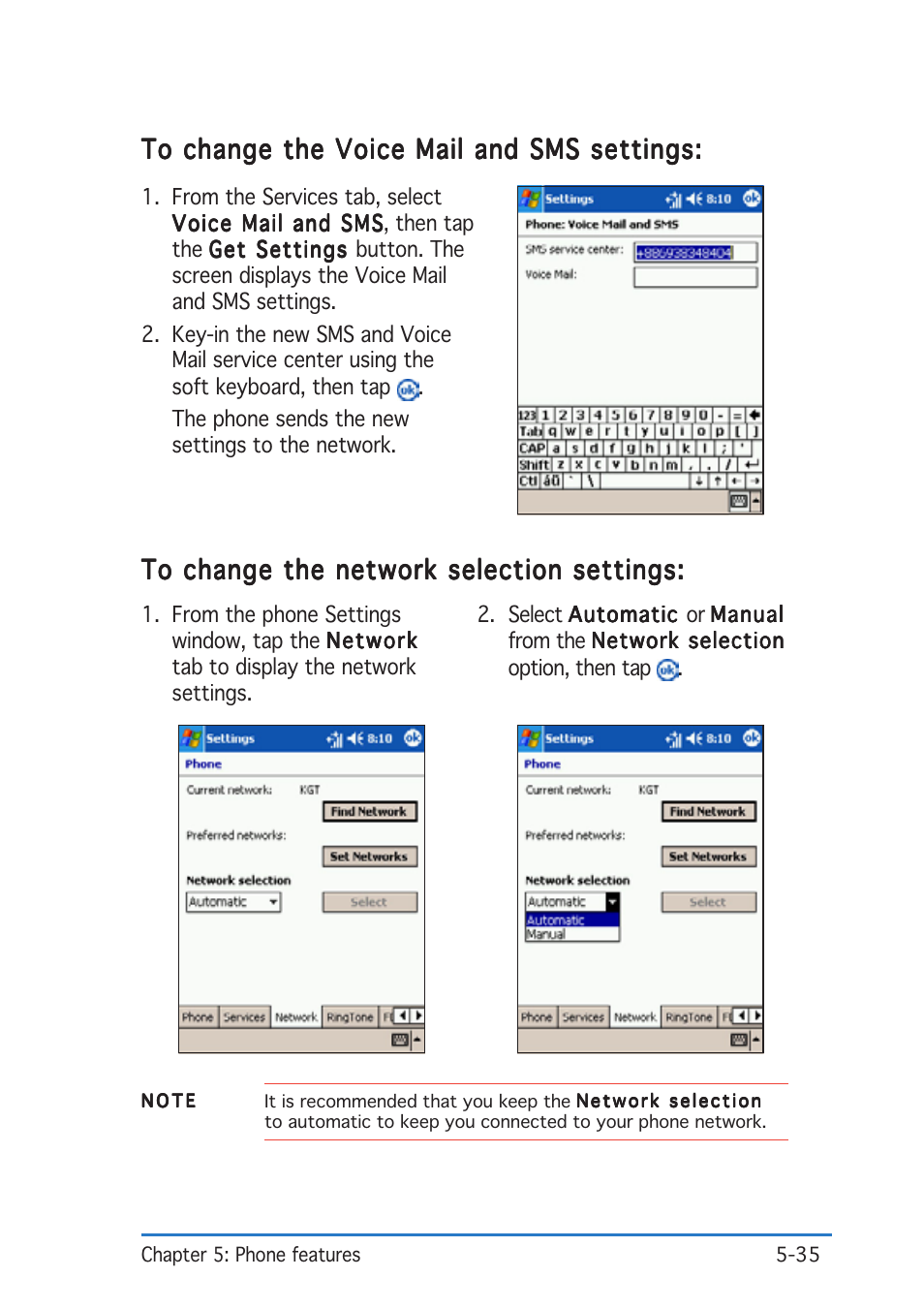 Asus P505 User Manual | Page 135 / 326