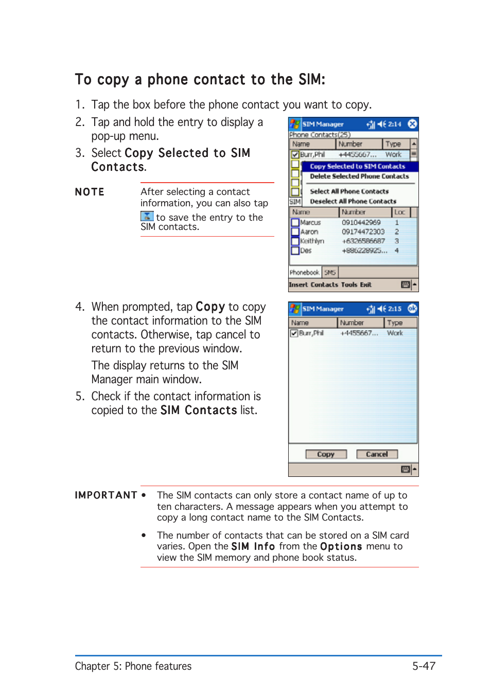 Asus P505 User Manual | Page 147 / 326