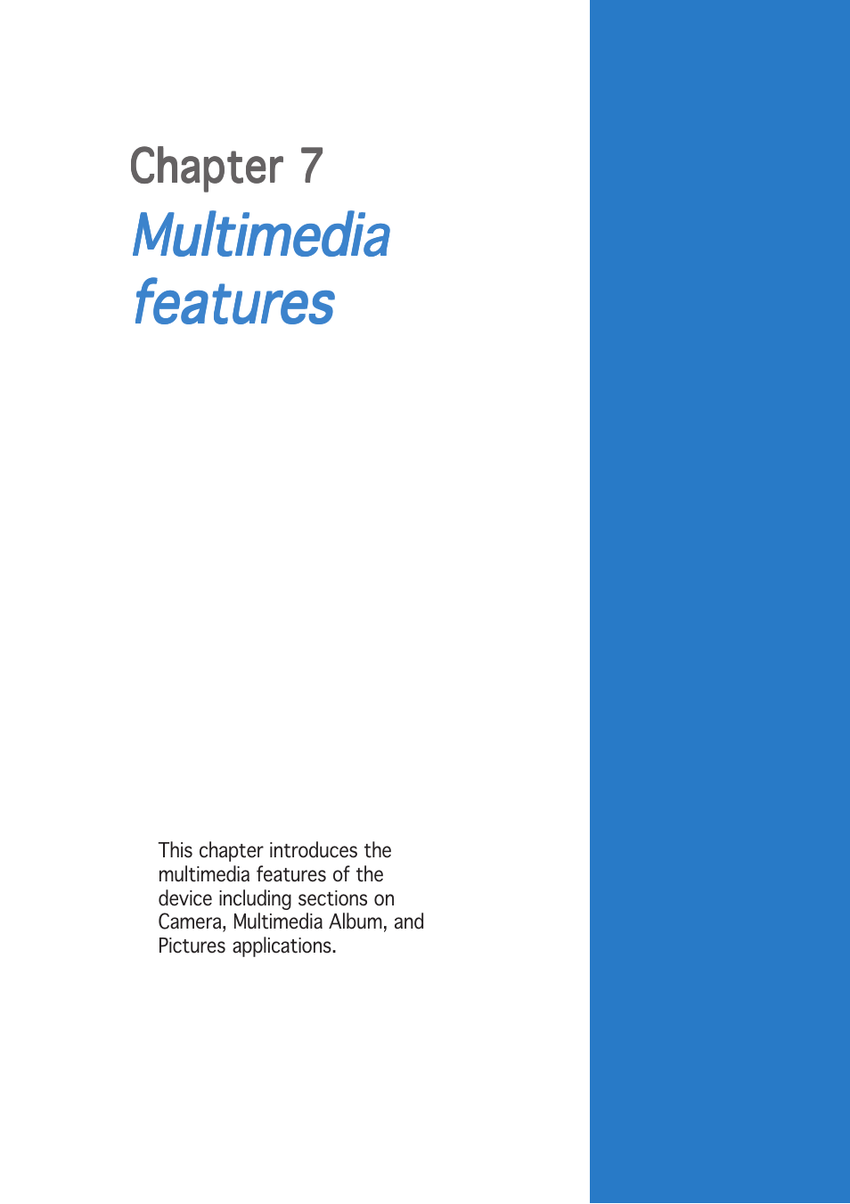 Multimedia | Asus P505 User Manual | Page 193 / 326