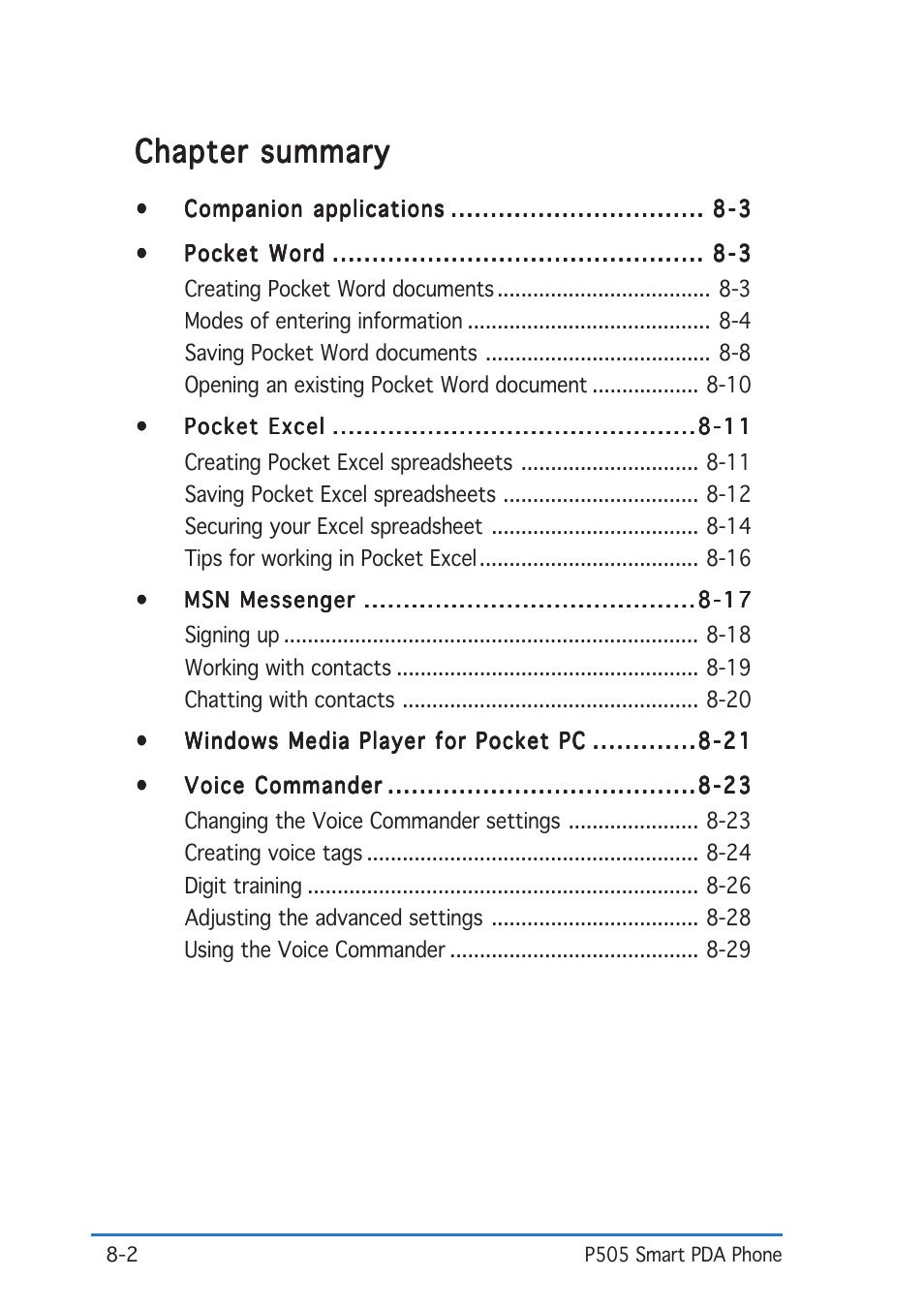 Chapter summary | Asus P505 User Manual | Page 246 / 326