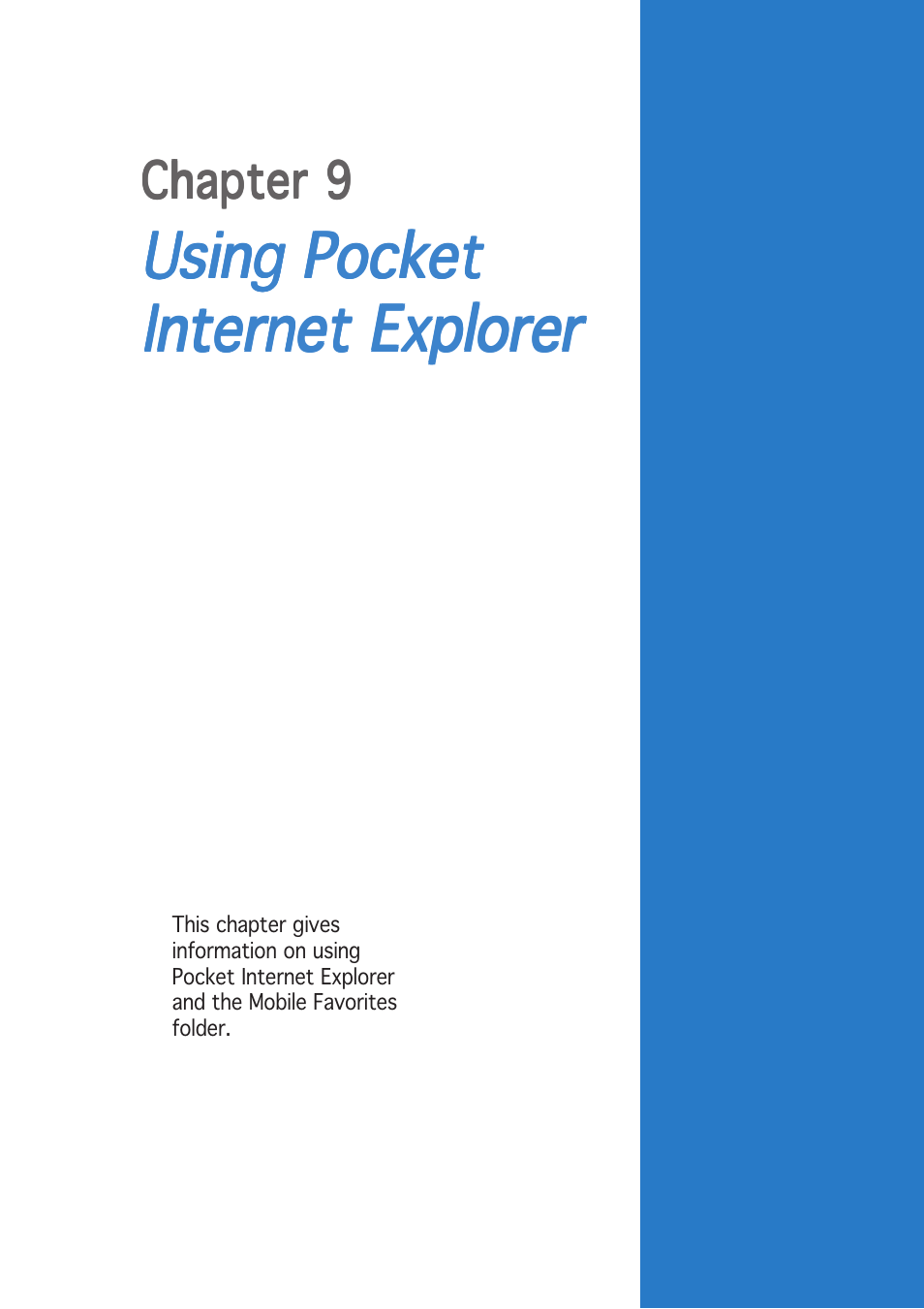 Using pocket | Asus P505 User Manual | Page 275 / 326