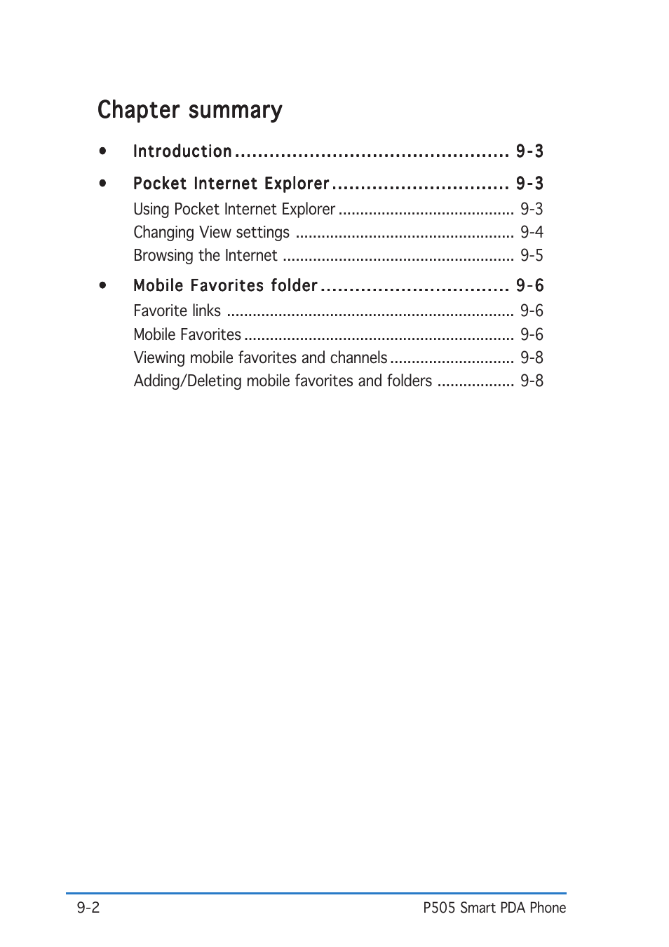 Chapter summary | Asus P505 User Manual | Page 276 / 326