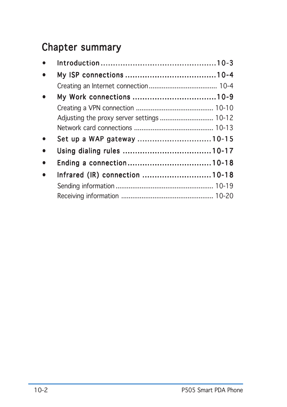 Chapter summary | Asus P505 User Manual | Page 286 / 326