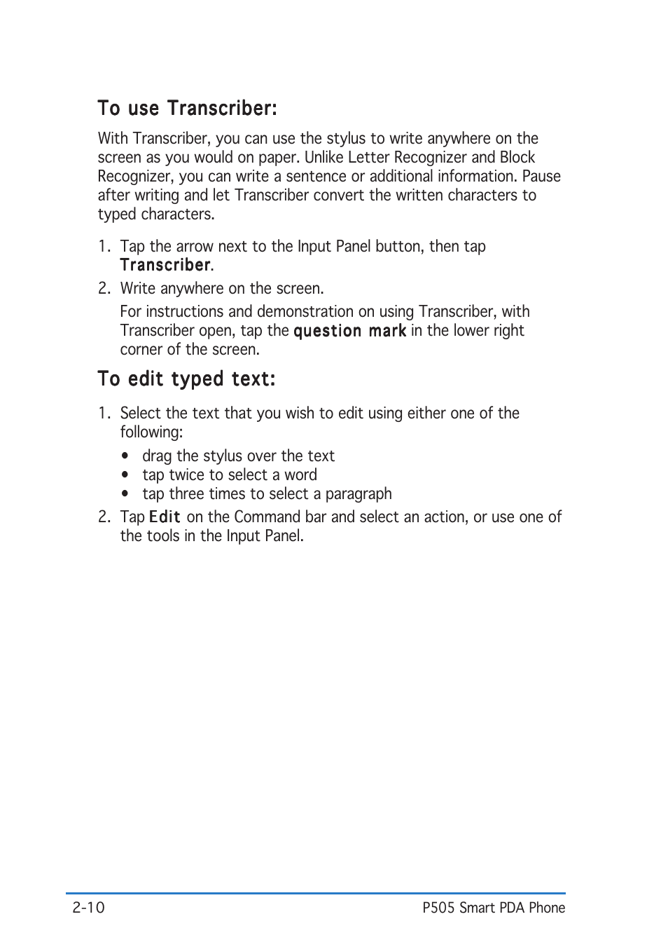 Asus P505 User Manual | Page 30 / 326