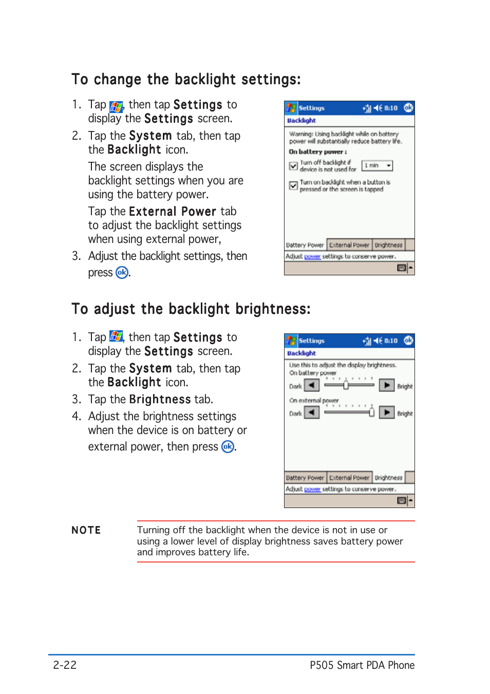 Asus P505 User Manual | Page 42 / 326