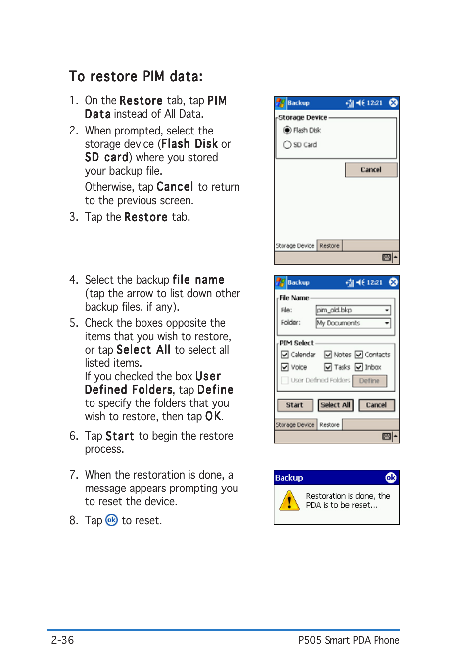 Asus P505 User Manual | Page 56 / 326