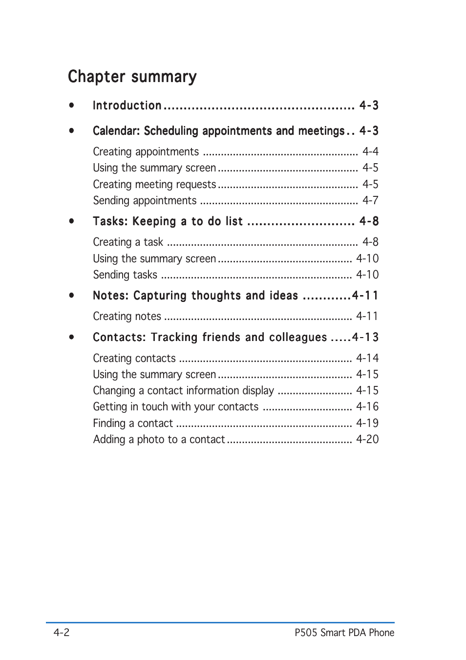 Chapter summary | Asus P505 User Manual | Page 80 / 326