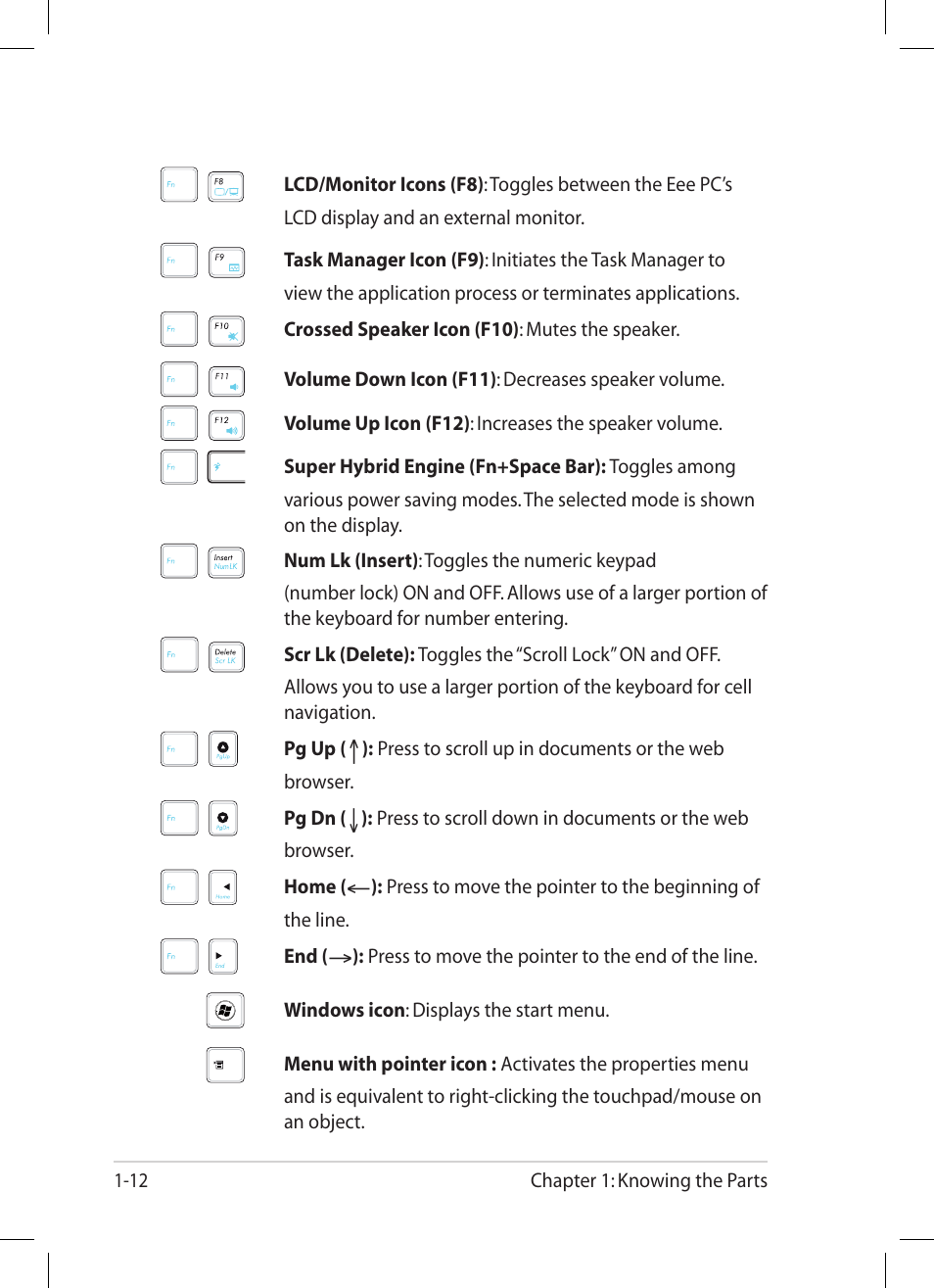 Asus Eee PC 1008P User Manual | Page 20 / 66