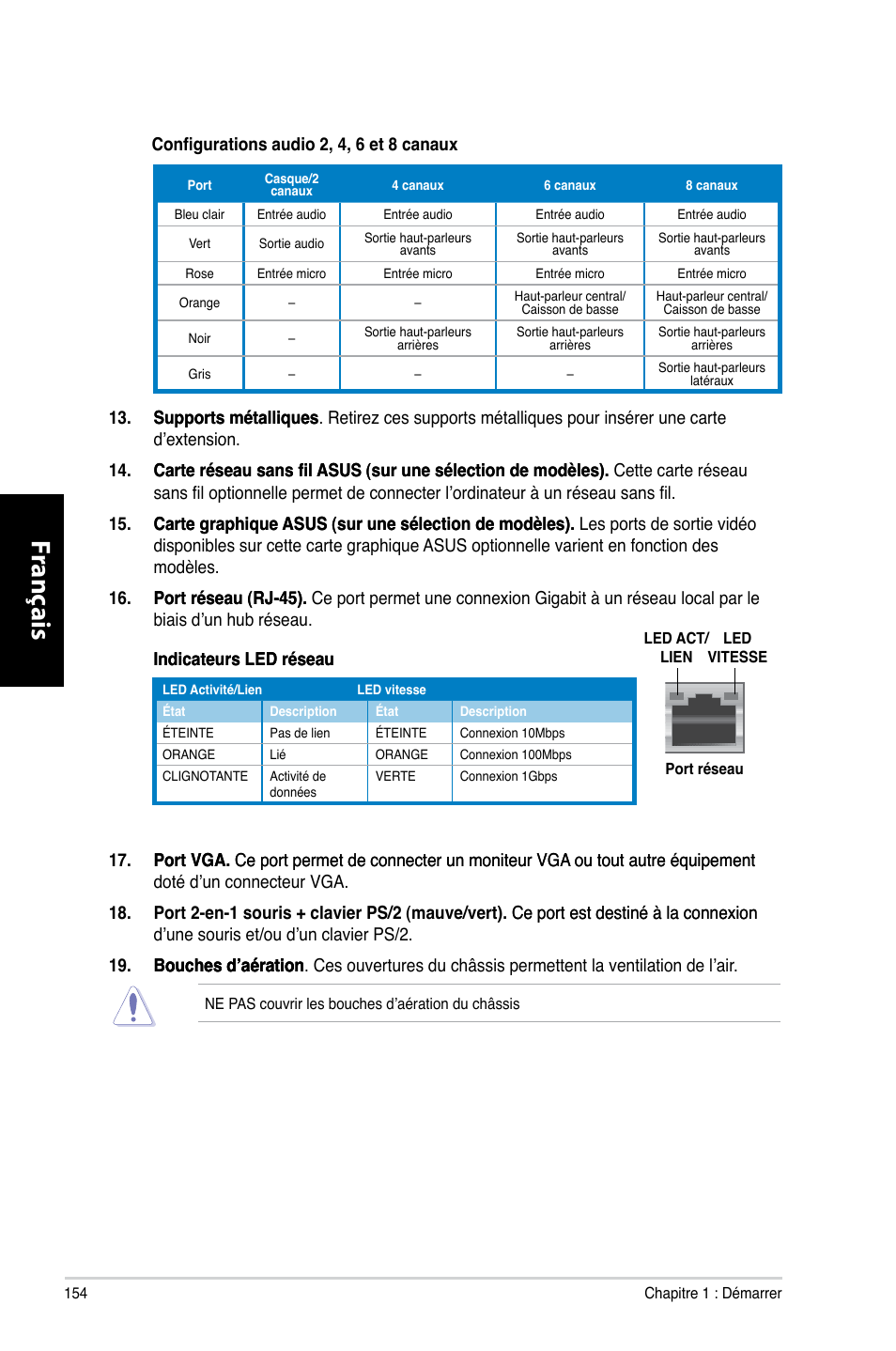 Fr anç ais fr anç ais fr anç ais fr anç ais | Asus CM6870 User Manual | Page 156 / 494